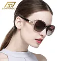 SIMPRECT-Lunettes de soleil polarisées pour femmes lunettes de soleil rondes rétro vintage grandes