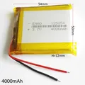 Batterie Rechargeable en Lithium Polymère 3.7V 4000mAh 125054 pour GPS PSP Power Bank