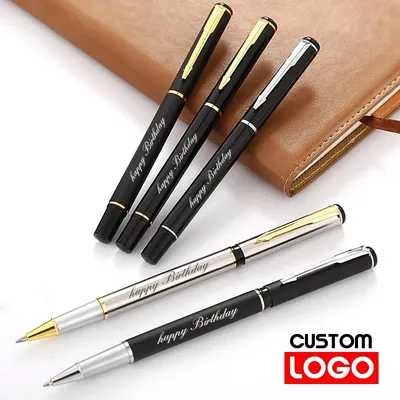 Stylo Gel à base d'eau en métal stylo à bille pour Signature publicitaire Logo personnalisé