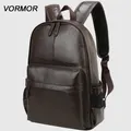 VORMOR – sac à dos étanche en cuir pour ordinateur portable de 14 pouces sacoche décontractée pour