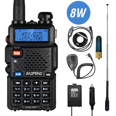 Baofeng – walkie-talkie Real 8W UV 5R émetteur-récepteur FM double bande Station de Radio Amateur