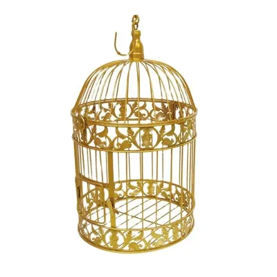 Grandes cages à oiseaux décoratives antiques faites à la main cage à oiseaux en fer classique