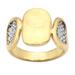 Golden Eye,'Handmade Gold-Plated Brass and Mesh Band Ring'