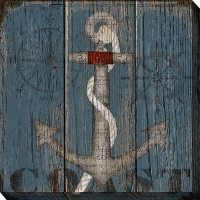 MARITIME ANCHOR OUTDOOR ART 24X24 by West of the Wind in Multi