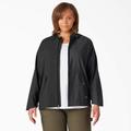 Dickies Women's Plus Performance Hooded Jacket - Black Size 1X (SJFW40)