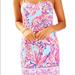 Lilly Pulitzer Dresses | Lily Pulitzer Shelli Dress Size 00 Great Condition | Color: Blue/Pink | Size: 00