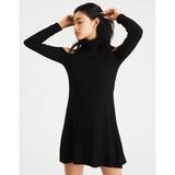 American Eagle Outfitters Dresses | 4 /20$Ae Cold Shoulder Black Dress-Medium | Color: Black | Size: L