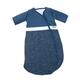 Gesslein 770210 Bubou Babyschlafsack mit abnehmbaren Ärmeln: Temperaturregulierender Ganzjahreschlafsack für Neugeborene, Baby Größe 50/60 cm, Punkte blau/weiß, blau, 250 g