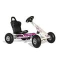 Ferbedo Go Air Runner (Gokart/Kart in weiß/pink mit Soundlenkrad und Luftbereifung, ab ca. 3-8 Jahre) 105014