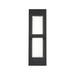 dweLED Bandeau Black Integrated LED Outdoor Armed Sconce Aluminum/Glass/Metal in Black/Gray | 16 H x 2.25 W x 5 D in | Wayfair WS-W21116-30-BK