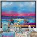East Urban Home Abstract Handpainted Colorful Sky - Painting Print on Canvas Canvas, Wood in Gray/White | 36 H x 46 W x 1.5 D in | Wayfair