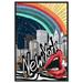 Oliver Gal Cities & Skylines New York Colorful United States Cities - Graphic Art On Canvas in White/Brown | 54 H x 36 W x 1.5 D in | Wayfair