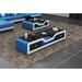 European Furniture Starfighter TV Stand for TVs up to 78" Wood in White/Blue | 16.5 H x 77 W x 18 D in | Wayfair LED-BLUW-85555-TV