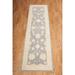 Blue 96 x 27 x 0.5 in Area Rug - One Allium Way® Brompton Hand-Tufted Silk/Wool Ivory/Area Rug Silk/Wool | 96 H x 27 W x 0.5 D in | Wayfair