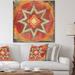 East Urban Home Moroccan Orange Tiles Collage I - Wrapped Canvas Painting Print Canvas, Wood in Orange/Red | 16 H x 16 W x 1 D in | Wayfair