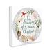 Stupell Industries Dreaming of Warm Christmas Nautical Beach Holiday Phrase by Victoria Barnes - Graphic Art Print Canvas | Wayfair ac-394_cn_17x17