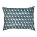 Wrought Studio™ Tuileries Football Luxury Outdoor Dog Pillow Metal in Green/White/Blue | 5 H x 40 W x 30 D in | Wayfair