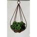 Williston Forge Restormel Metal Hanging Planter Metal in Brown | 30 H x 10.5 W x 10.5 D in | Wayfair 3F13640333444E03A1415AF4BA5C5D03