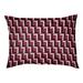 Wrought Studio™ Foucault Football Luxury Outdoor Dog Pillow Metal in Red/White/Black | 6 H x 50 W x 40 D in | Wayfair