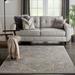 White 87 x 63 x 0.61 in Area Rug - Bungalow Rose Melani Oriental Silver Gray/Beige Area Rug Polyester | 87 H x 63 W x 0.61 D in | Wayfair