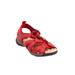 Wide Width Women's The Trek Sandal by Comfortview in Hot Red (Size 8 W)