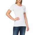 Tommy Hilfiger Women's TH ESSENTIAL CREW NK TOP SS Sports Knitwear, White (White), 34 (Manufacturer Size:XXL)