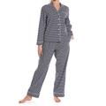 Savile Row Company Women's Navy White Spotted Organic Cotton Pyjamas 14