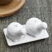 Bayou Breeze Babrow Tortoise Friends Salt & Pepper Shaker Set Ceramic in White | 2.4 H x 5.5 W in | Wayfair B85160625E9442C9AC79D6543BBF01CF