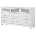 Willa Arlo™ Interiors Dasher 7 Drawer Dresser Wood in White/Brown | Wayfair BBBD0BE395494500988986EE14D12CC0