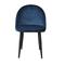 SIT Möbel Esszimmerstuhl 2er Set mit Samtbezug, Gestell aus Stahl|B49 x T52,50 x H79 cm|02446-13|Serie SIT Möbel & CHAIRS
