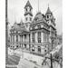 Ebern Designs Post Office, Historic Pittsburgh - Wrapped Canvas Photograph Print Canvas, Solid Wood in Black/White | 24 H x 20 W x 1.5 D in | Wayfair
