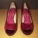 Kate Spade Shoes | Kate Spade -Red Suede Heels | Color: Red | Size: 7.5