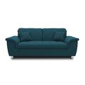 DOMO. Collection Sofa Franzi, 2-Sitzer Couch, 2er Garnitur mit Nackenfunktion, Polstergarnitur, türkis, 190x105x81 cm