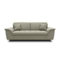 DOMO. Collection Sofa Franzi, Sitzer Couch, 2,5er Garnitur mit Nackenfunktion, Polstergarnitur, grau-braun, 210x105x81 cm