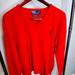 Polo By Ralph Lauren Sweaters | Cardinal Red Lambswool V Neck Polo Sweater Xl | Color: Red | Size: Xl