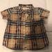 Burberry Shirts & Tops | Burberry Toddler Shirt | Color: Green/Tan | Size: 3-6mb