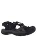 KEEN Ravine H2 - Womens 6 Black Sandal Medium