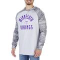 Zubaz Herren Minnesota Vikings Graue LW Kapuze mit tonalen Camouflage-Linien Accent MD Leichte, Medium