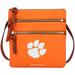 Women's Dooney & Bourke Clemson Tigers Pebble Triple-Zip Core Crossbody Purse