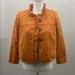 J. Crew Jackets & Coats | J Crew Wool Jacket Dressy With Ruffle Detail | Color: Orange/Red | Size: 2p