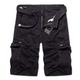 MUST WAY Men's Men's Lightweight Cargo Shorts Utility Work Short - K038 Black - UK 32 = Tag 34