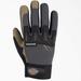 Dickies Impact Performance Gloves - Black Gray Marled Size M (L10547)
