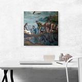 ARTCANVAS The Miraculous Draught of Fishes 1515 by Raphael - Wrapped Canvas Painting Print Canvas, in Blue/Brown | 18 H x 18 W x 1.5 D in | Wayfair