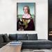 ARTCANVAS Portrait of a Lady w/ a Unicorn 1506 by Raphael - Wrapped Canvas Painting Print Metal in Green/Red | 60 H x 40 W x 1.5 D in | Wayfair