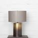 Orren Ellis Andrighetti 28.5" Gold Table Lamp Metal/Fabric in Gray/Yellow | 28.5 H x 20 W x 20 D in | Wayfair IASR-092