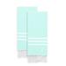 Highland Dunes Polizzi 2 Piece Turkish Cotton Hand Towel Set Turkish Cotton in Blue/White | Wayfair 92B7E6A47C9A45FFA04BDED9A049677F