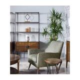 Toulouse 78" H x 40" W Brass Etagere Bookcase in Brown Jonathan Charles Fine Furniture | 78 H x 40 W x 18 D in | Wayfair 500365-WTL