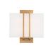 Modern Forms Downton 1 - Light LED Dimmable Flush Mount Metal/Fabric in Yellow | 11 H x 11 W x 3.875 D in | Wayfair WS-26111-27-AB