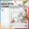 folia Transparentpapier-Faltblätter Bascetta-Stern, weiß, 20 x 20 cm, 32 Blatt