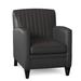 Club Chair - Bradington-Young Barnabus 27.5" Wide Club Chair Genuine Leather/Fabric in Gray | 36 H x 27.5 W x 35 D in | Wayfair 406-25-901200-99-CO